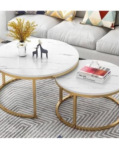 High Quality Exotic Faux Marble(MDF Wood) Center Table