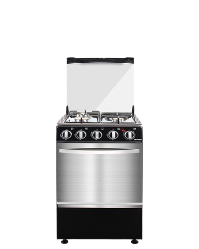 Skyrun Gas Cooker(3 Burners+1 Electric Hotplate)- GCS-3G1E/X Black